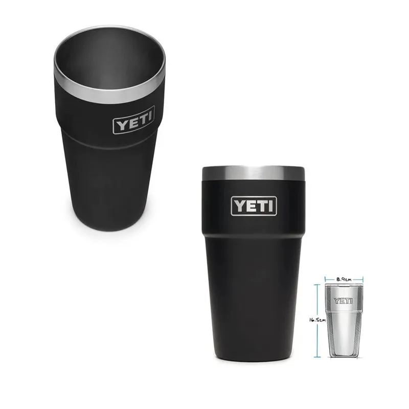 YETI RAMBLER 16 OZ PINT - Black